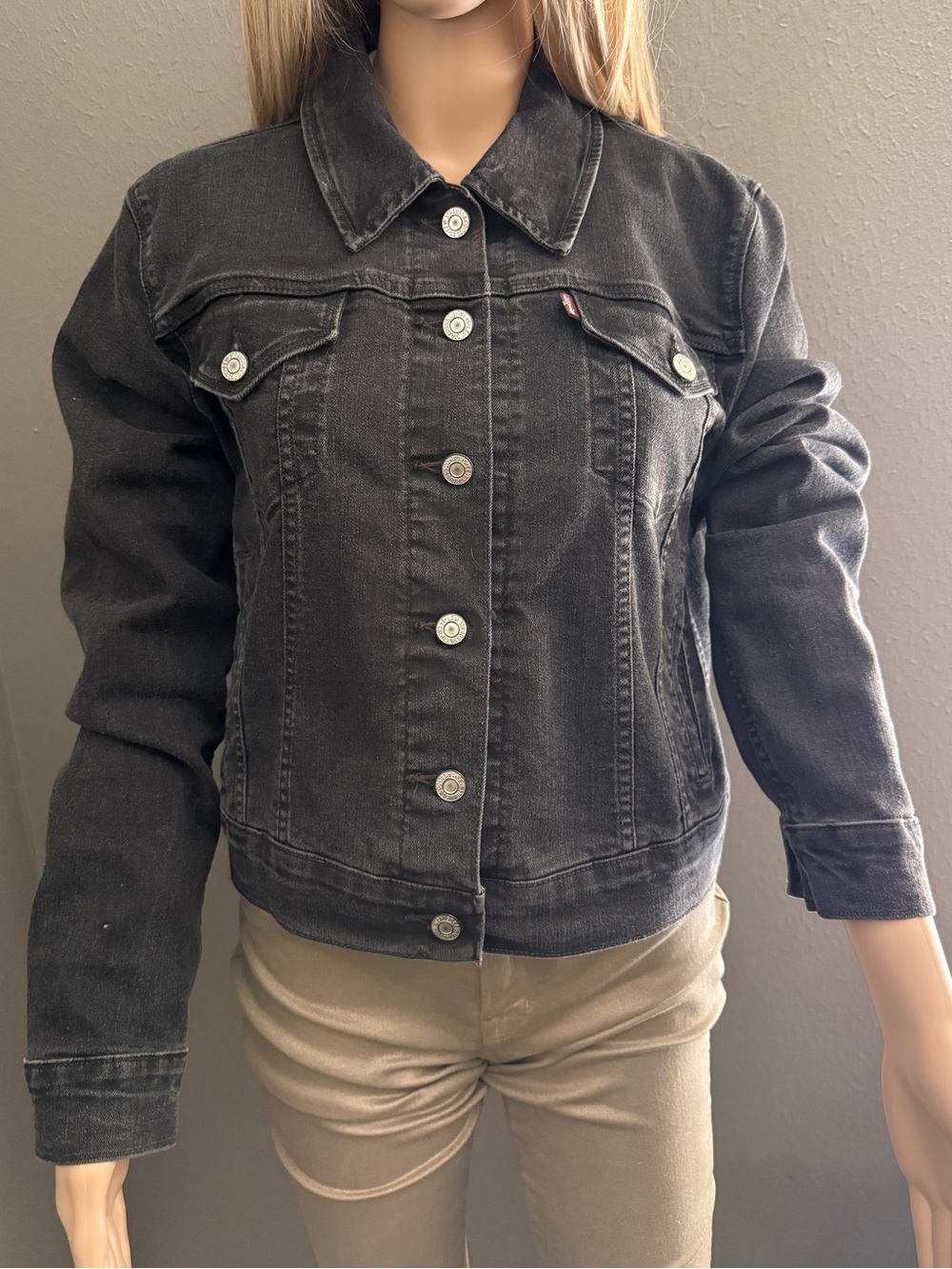 Levi's Black Denim Jacket - Women's Button-Up Jean Jacket